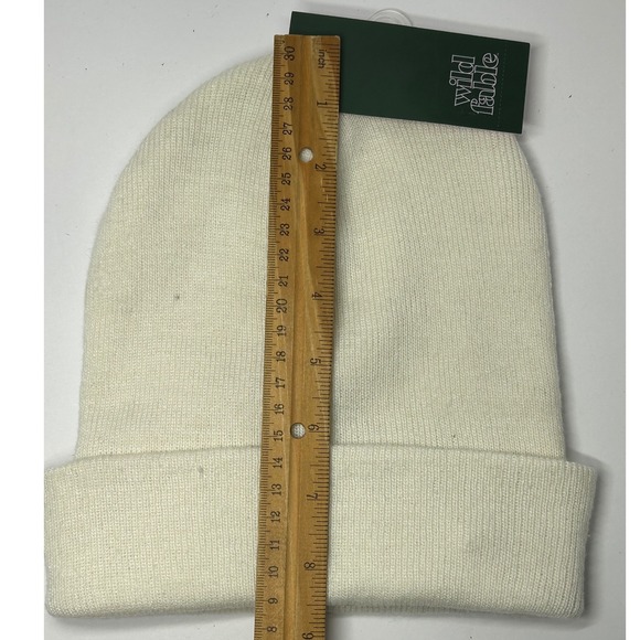 Wild Fable Womens Cream Beanie One Size Ribbed Knit Winter Hat Brand New - Picture 6 of 7